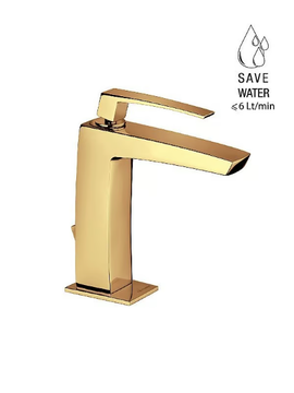 LUCE 84054 - Single handle washbasin mixer with pop up waste by Rubinetterie Frattini - view 3